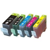   Canon PGI-5BK +CLI-8 utángyártott pack (5 db patron ) chipes