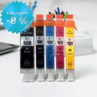   Canon CLI-551 Bk, C, M, Y + PGI-550Bk utángyártott tintapatron multipack