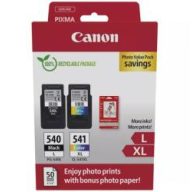   Canon PG-540L/CL-541XL fekete/színes eredeti tintapatron multipack + fotópapír